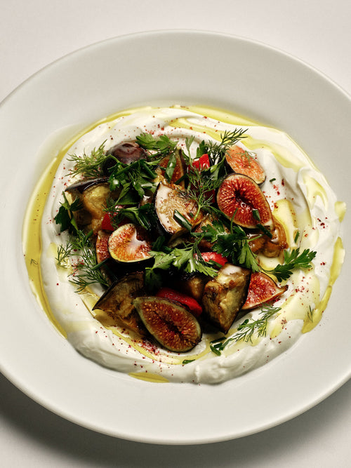 Roasted Eggplant and Figs with Sumac and Yogurt