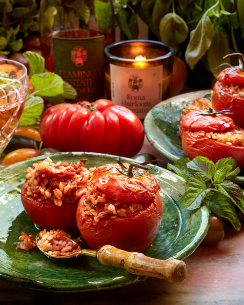 Stuffed Tomatoes with Mint and Rosé