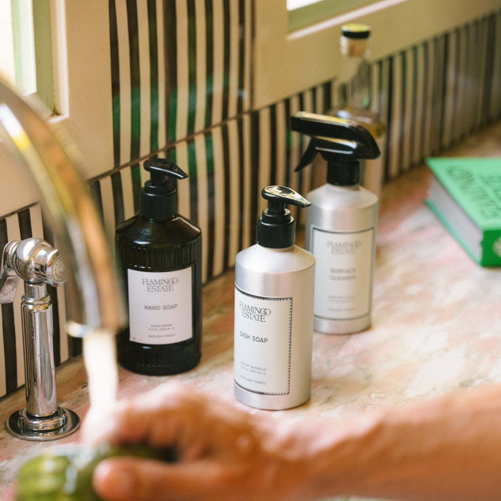 Heirloom Tomato Glass Hand Soap - Flamingo Estate