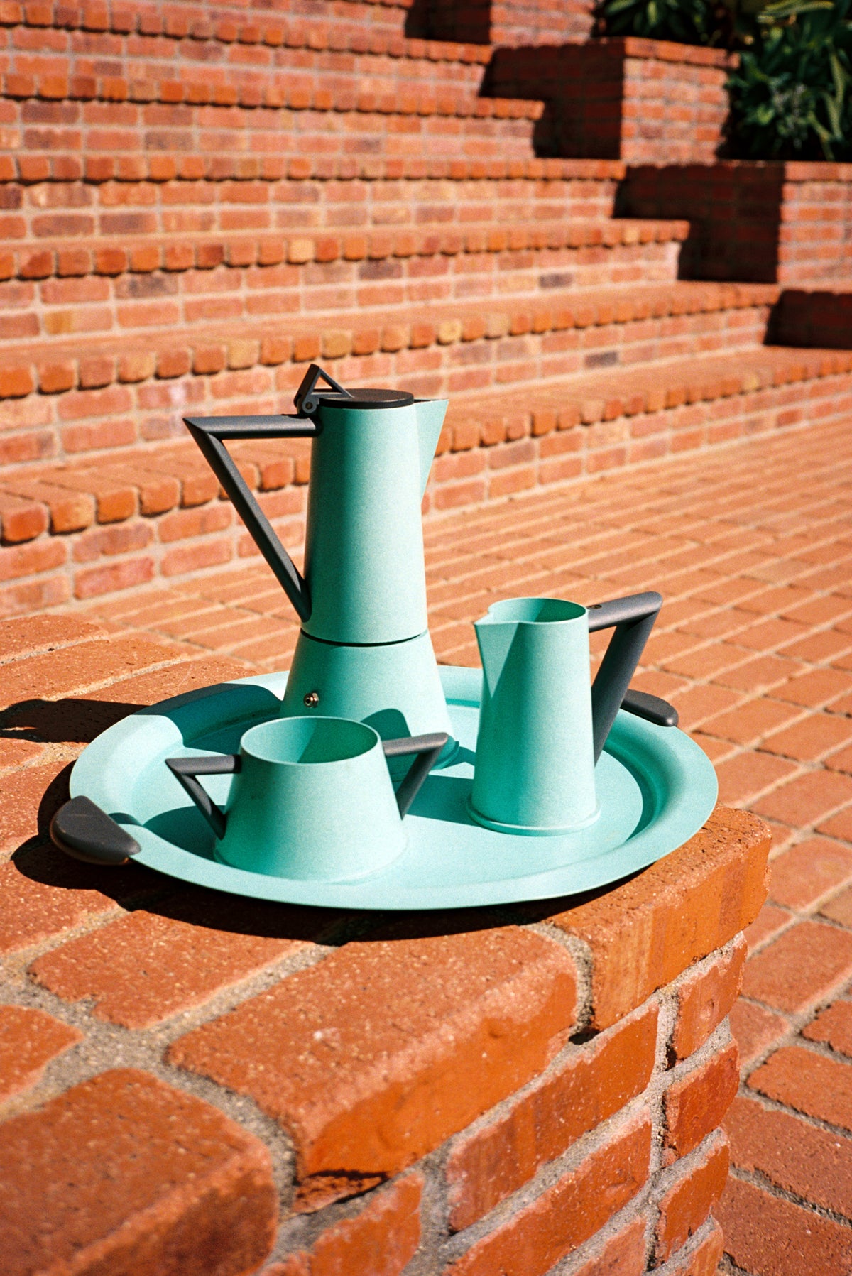 Ettore Sottsass for Lagostina Accademia Coffee Set, 1980s - Flamingo Estate