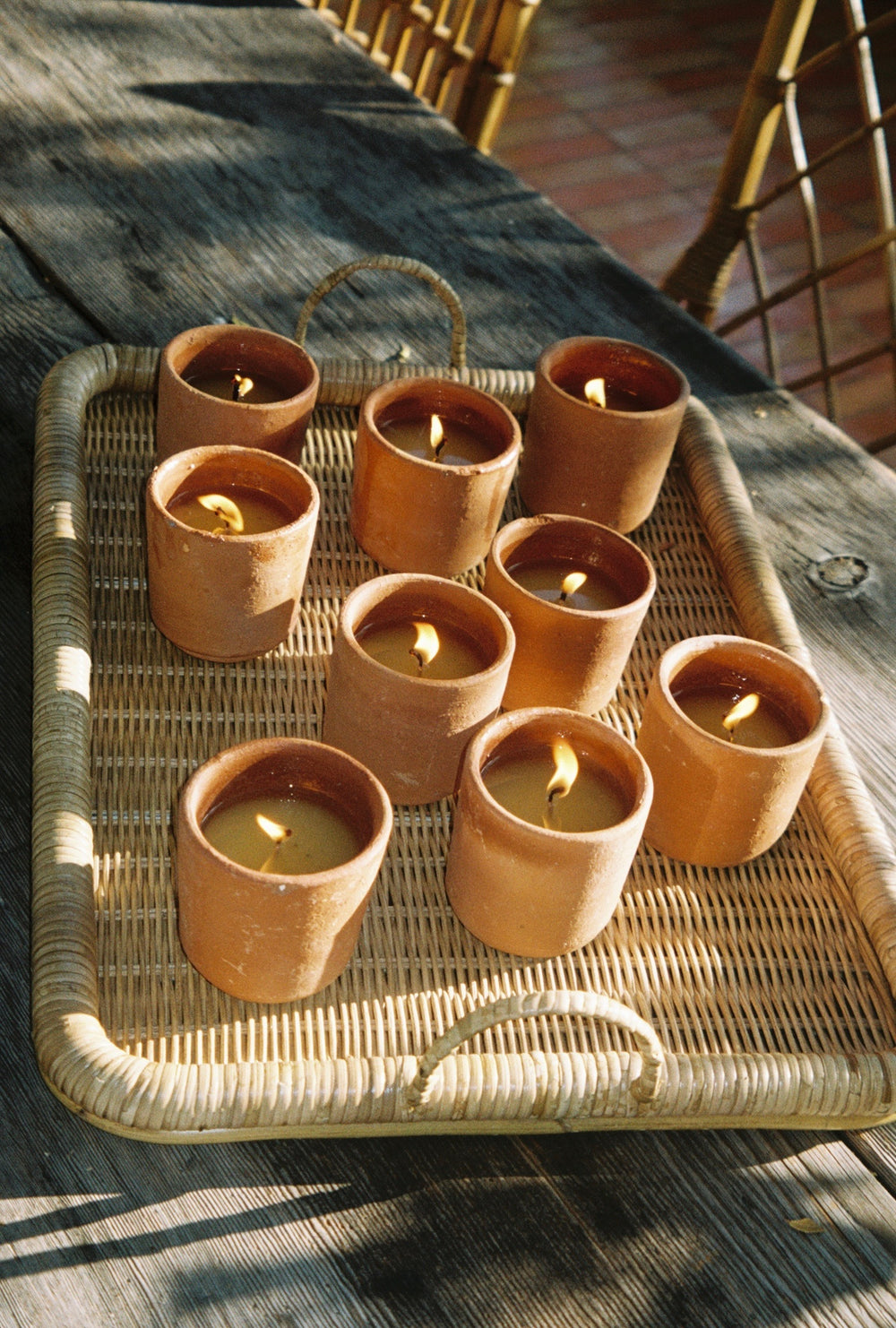 Green Citronella Candle