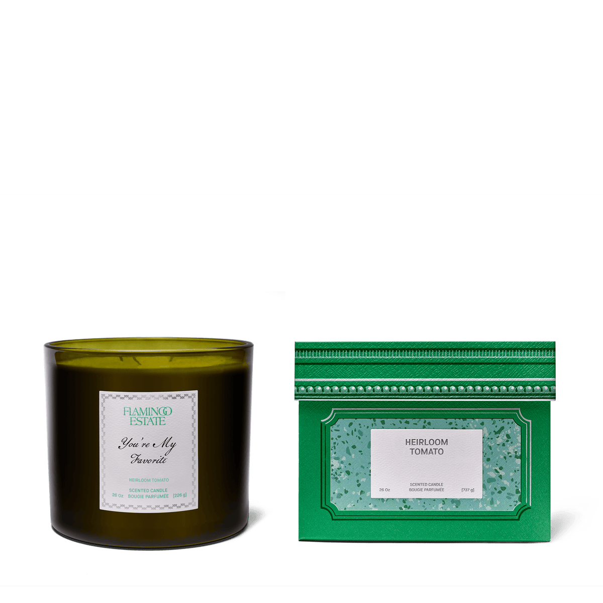 Personalized Heirloom Tomato XL Candle - Flamingo Estate