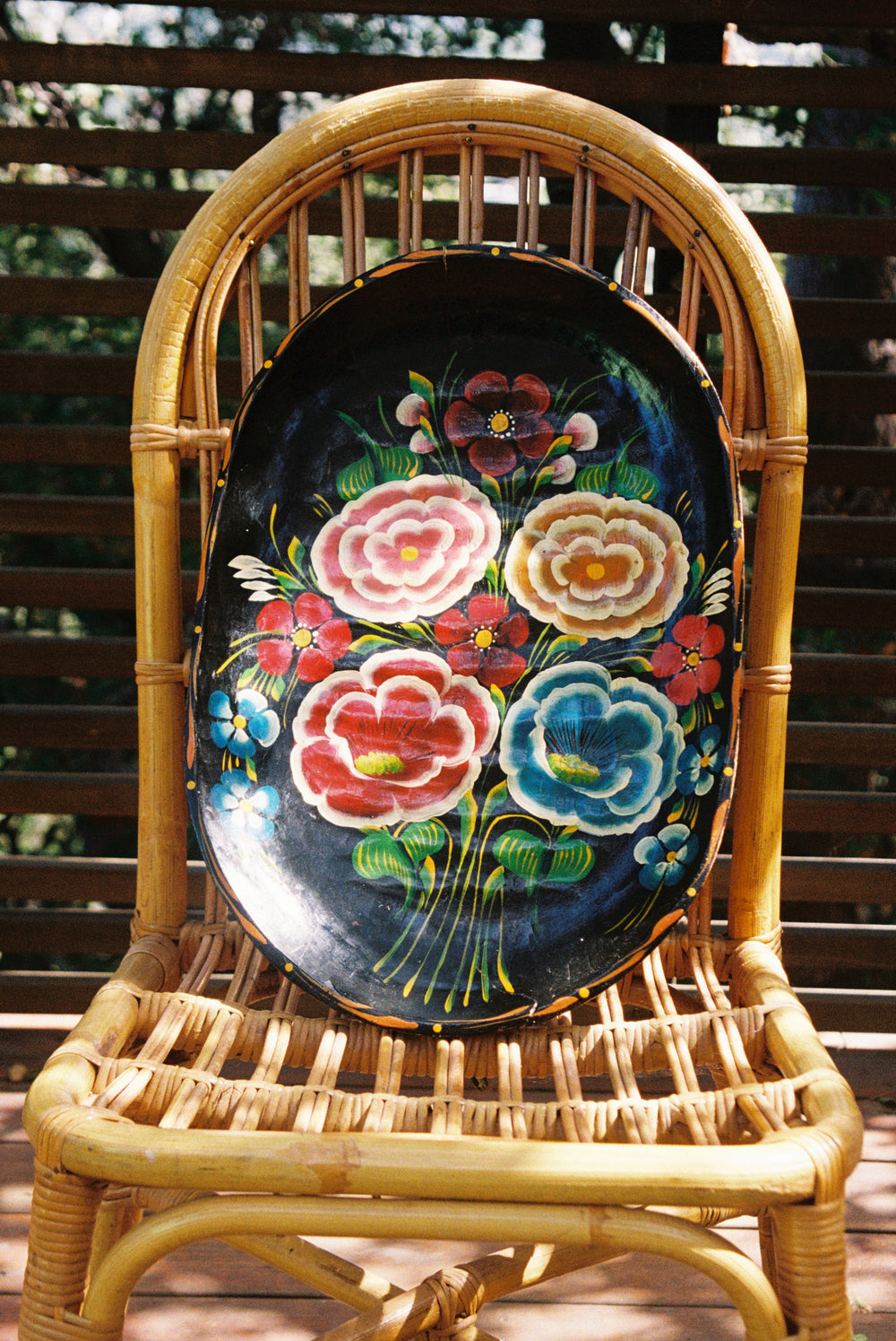Mexican Hand-Painted Batea Bowl