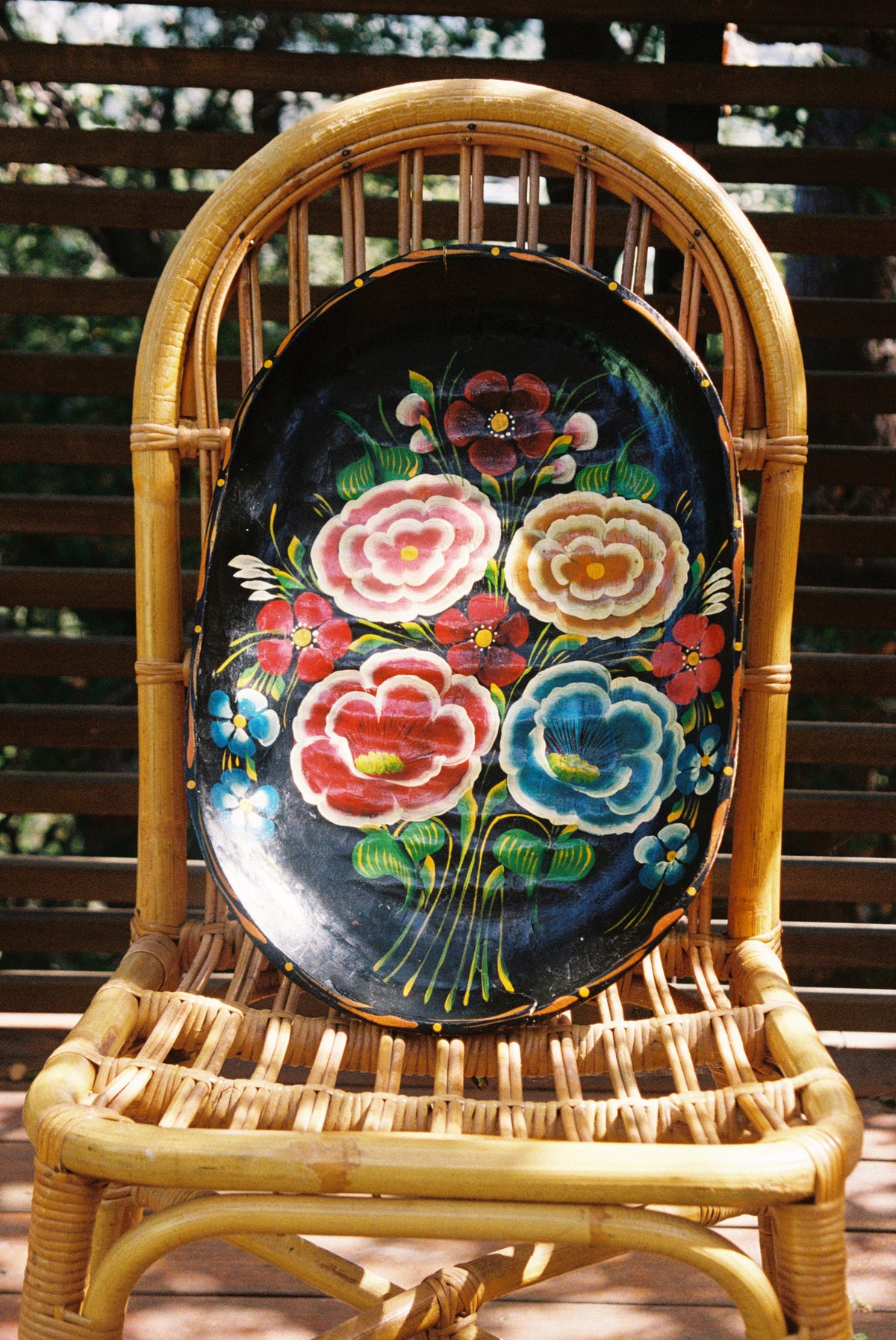 Mexican Hand-Painted Batea Bowl - Flamingo Estate