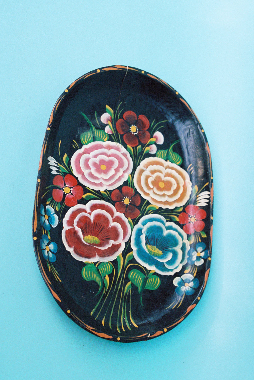 Mexican Hand-Painted Batea Bowl
