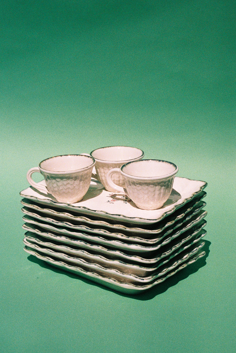 Italian Floral Snack Service for Robinson’s, Mid-20th Century