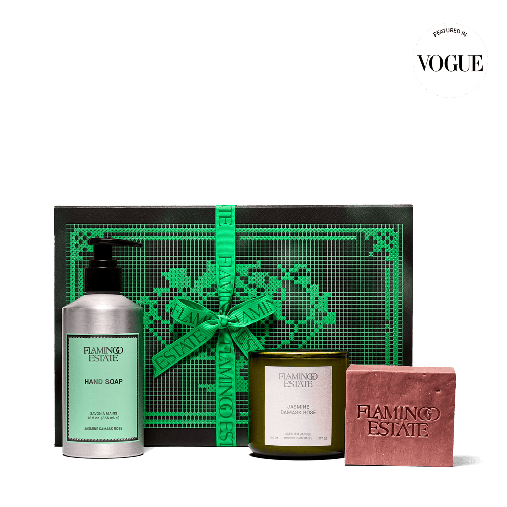 Jasmine Damask Rose Bathroom Set