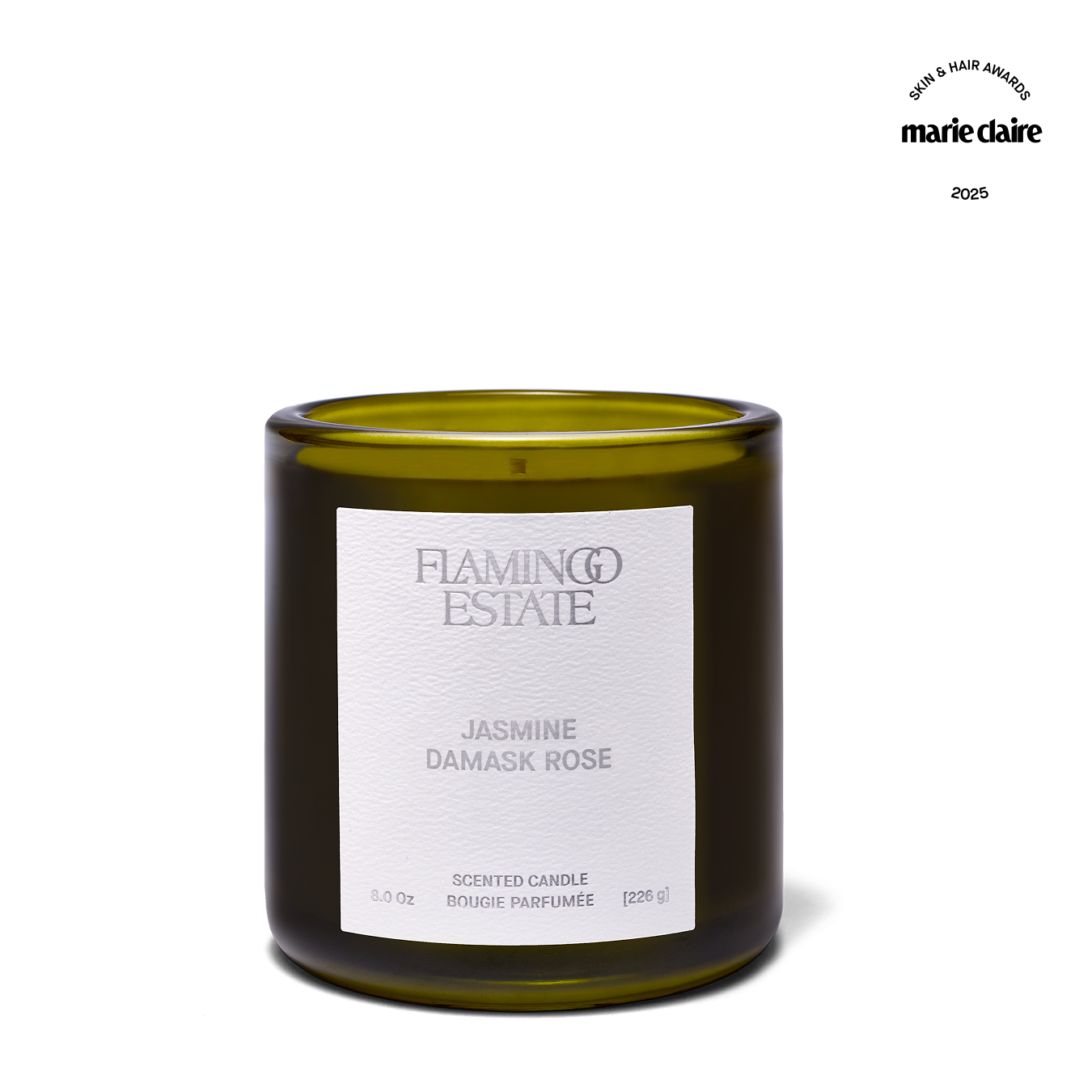 Jasmine Damask Rose Candle - Flamingo Estate