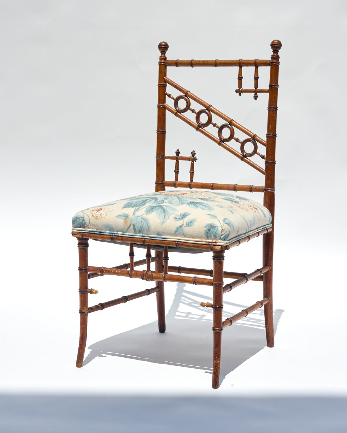 Victorian Faux Bamboo Side Chair, Aesthetic Movement, circa 1880 - Flamingo Estate