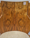 Set of 5 André Sornay Faceted-Back Side Chairs, Walnut, French Art Deco, circa 1930