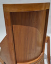 Set of 5 André Sornay Faceted-Back Side Chairs, Walnut, French Art Deco, circa 1930