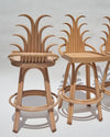 Set of 4 Vintage Bent Rattan 