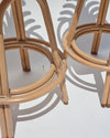 Set of 4 Vintage Bent Rattan 