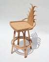 Set of 4 Vintage Bent Rattan 