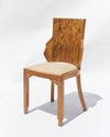 Set of 5 André Sornay Faceted-Back Side Chairs, Walnut, French Art Deco, circa 1930