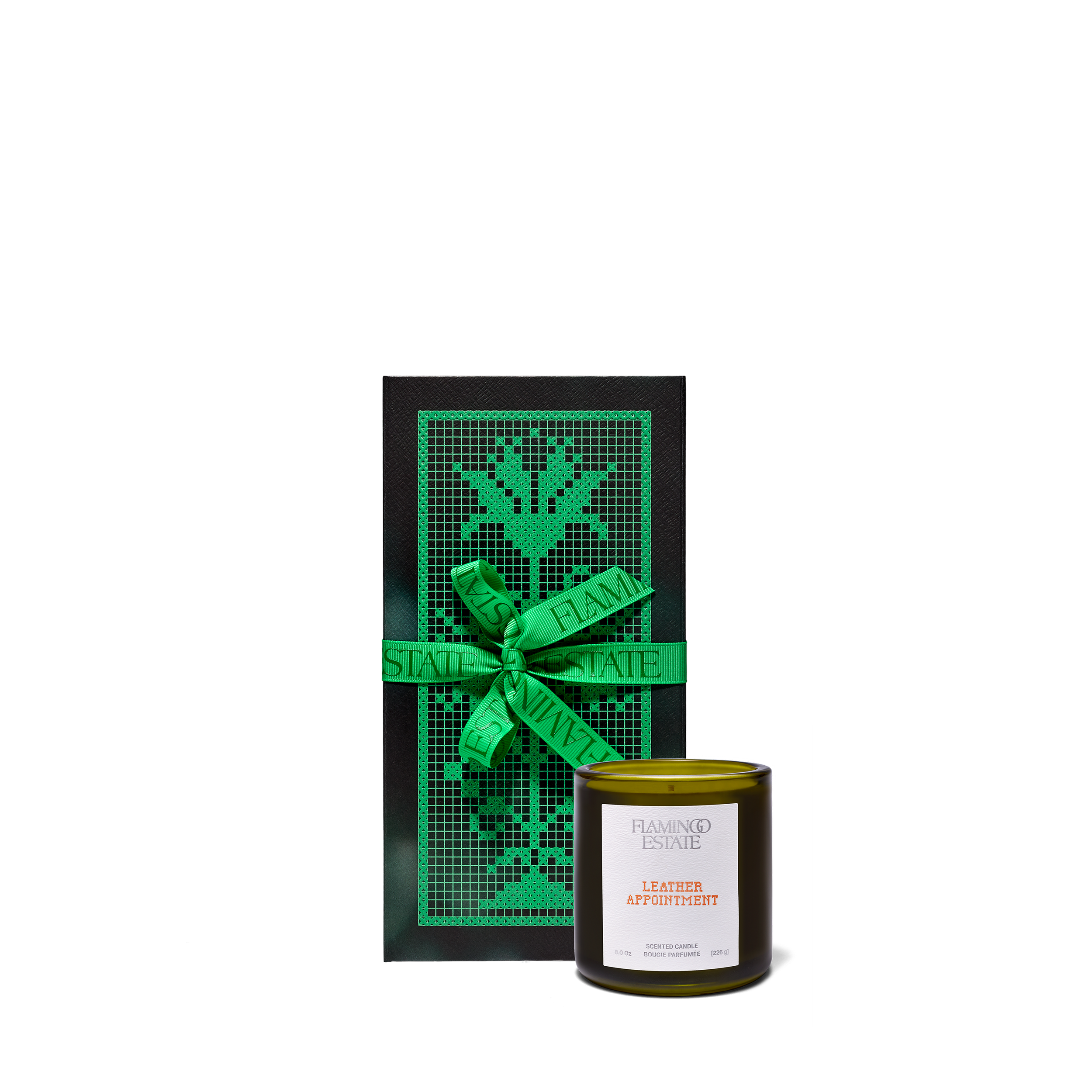 Leather Appointment Candle - Flamingo Estate