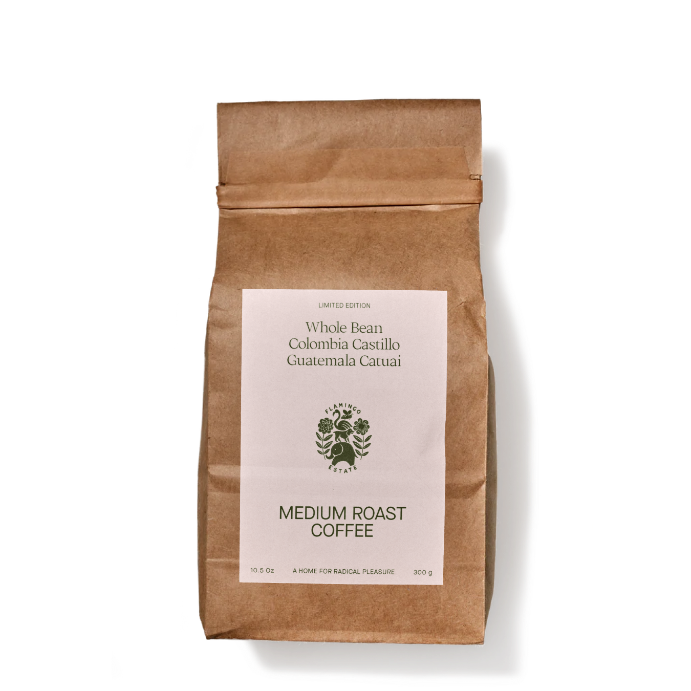 Medium Roast Whole Bean Coffee - Flamingo Estate