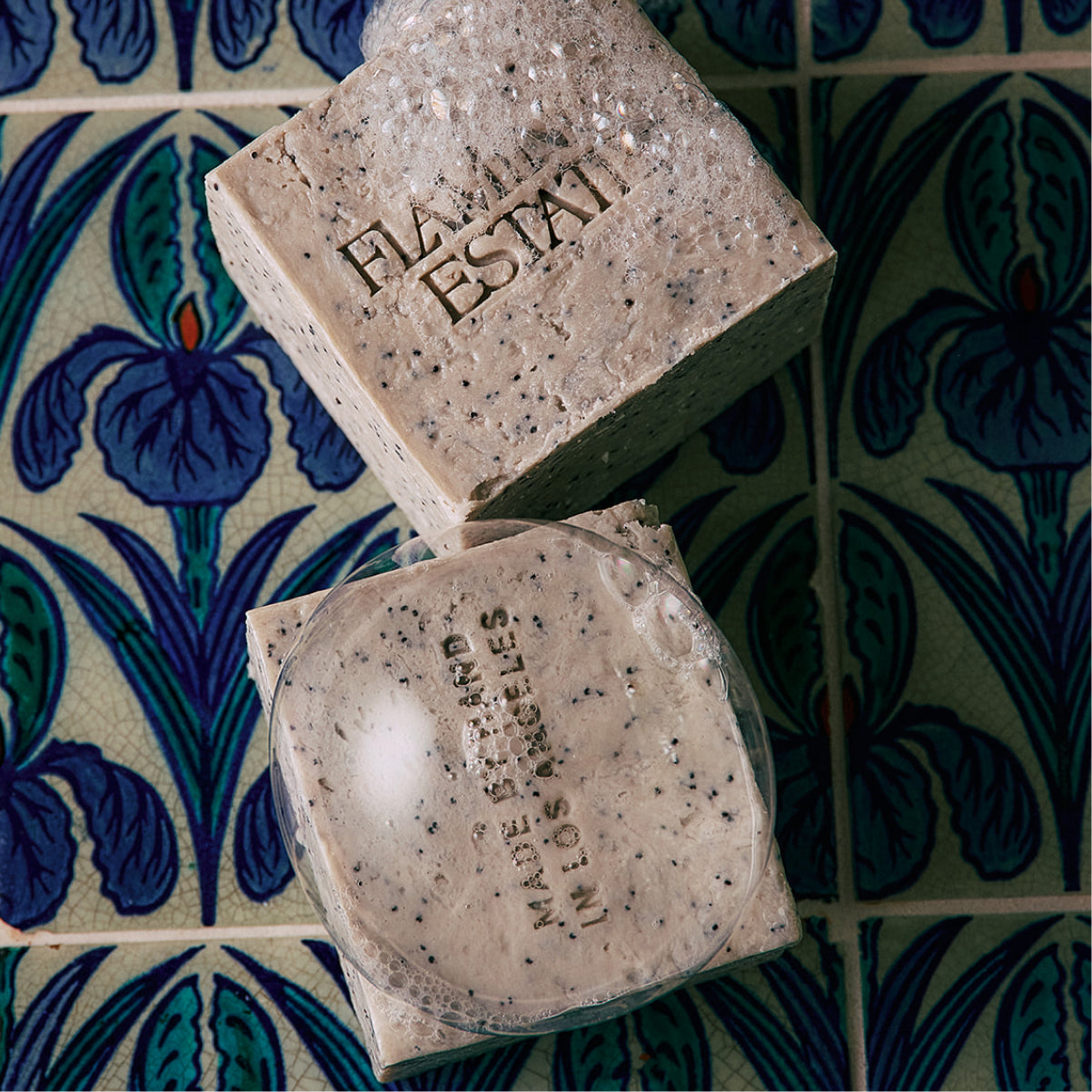 Morning Exfoliating Peppermint Soap Brick - Flamingo Estate