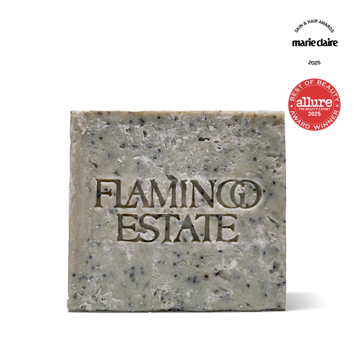 Flamingo Estate Morning Exfoliating Peppermint Soap Brick