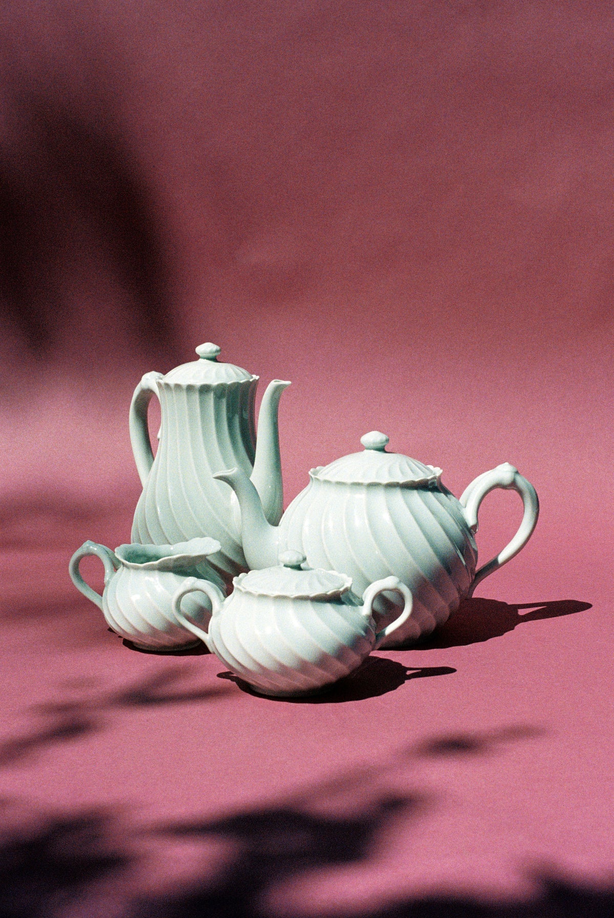 Vintage Haviland Limoges “Torse” Tea & Coffee Service, Set of Four - Flamingo Estate