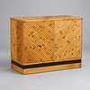 Vintage Bamboo Veneered Console, circa 1970